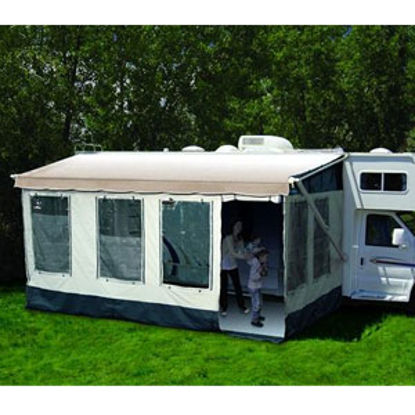 Picture of Carefree Buena Vista Gray w/Dark Trim Enclosure For 16' 5" Full Size Bag & Box Awnings 225000 00-0194                        