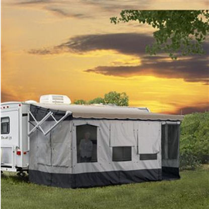 Picture of Carefree Vacation'R Gray w/Dark Trim Enclosure For 10'-11' Vertical Arm Awnings 291000 00-0284                               