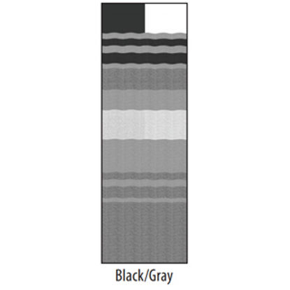 Picture of Carefree  17' 2" Black/Gray Dune Stripe w/ W FLX Grd Vinyl Patio Awning Fabric JU188D5B 00-1815                              