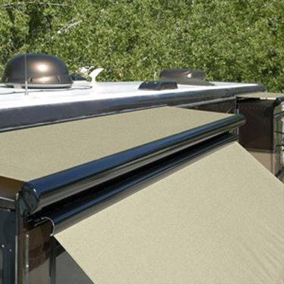 Picture of Carefree SOK III Solid White Vinyl 150-157" Roof X 42"Ext Power Slide-Out Awning UQ1570025 00-7361                           