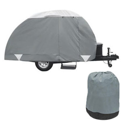 Picture of Classic Accessories PolyPRO (TM) 3 Poly Water Resistant RV Cover For 8-10' Teardrop Trailers 80-297-153101-RT 01-0088        