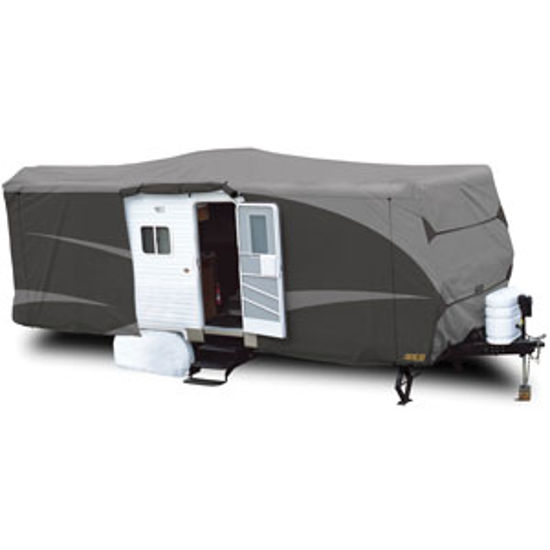 Picture of ADCO Designer SFS Aquashed (R) Gray Fabric/Polypropylene Cover For Up To 15' Travel Trailers 52238 01-0233                   