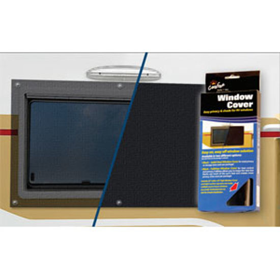 Picture of Carefree Window Cover See Through Black Vinyl Window Cover 902002BLK 01-0306                                                 