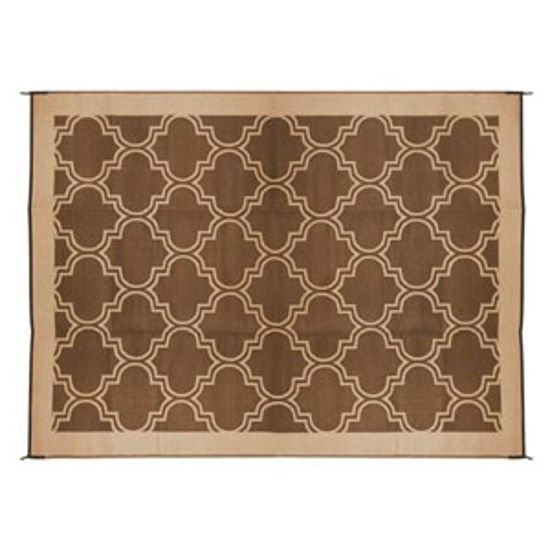 Picture of Camco  9' x 12'  Brown/ Tan Camping Mat 42857 01-0741                                                                        