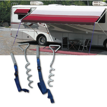 Picture of Carefree  Awning Tie Down w/2 Corkscrew Anchors 901000 01-0770                                                               