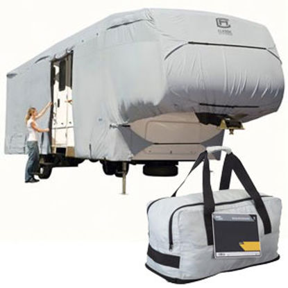 Picture of Classic Accessories PermaPRO (TM) Polyester Water Resistant RV Cover For Fifth Wheel Trailers 80-299-203101-RT 01-0816       