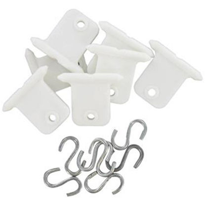 Picture of Valterra  6-Pack White Awning Hanger A77045 01-0948                                                                          