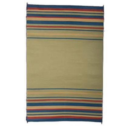 Picture of Faulkner  5'L x 3'W Blue/ Brick/ Beige/ Green Polypropylene Camping Mat 68841 01-1042                                        