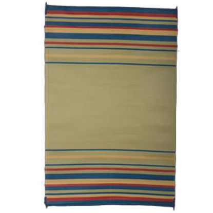 Picture of Faulkner  12'L x 9'W Blue/ Brick/ Beige/ Green Polypropylene Camping Mat 68845 01-1043                                       