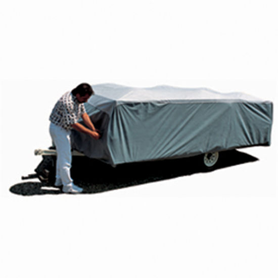 Picture of ADCO SFS AquaShed (R) Gray Polypropylene Cover For 8' 1"-10' Folding/Pop Up Trailers 12291 01-1138                           