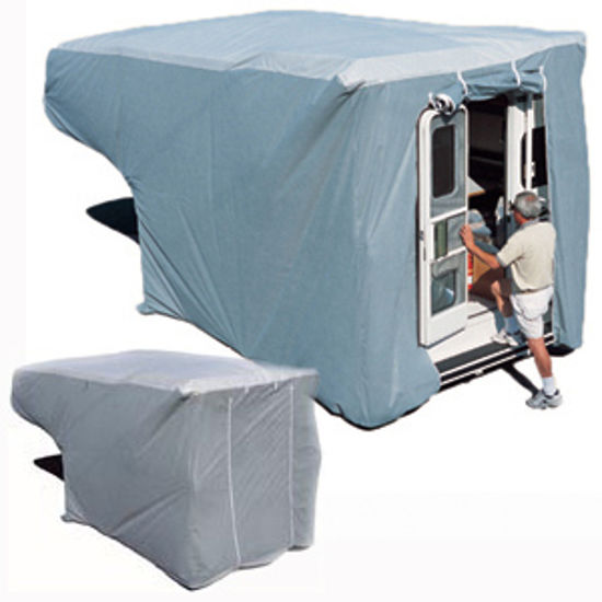 Picture of ADCO SFS AquaShed (R) Gray Fabric/Polypropylene Large Cover For 10'-12' Truck Campers 12263 01-1158                          