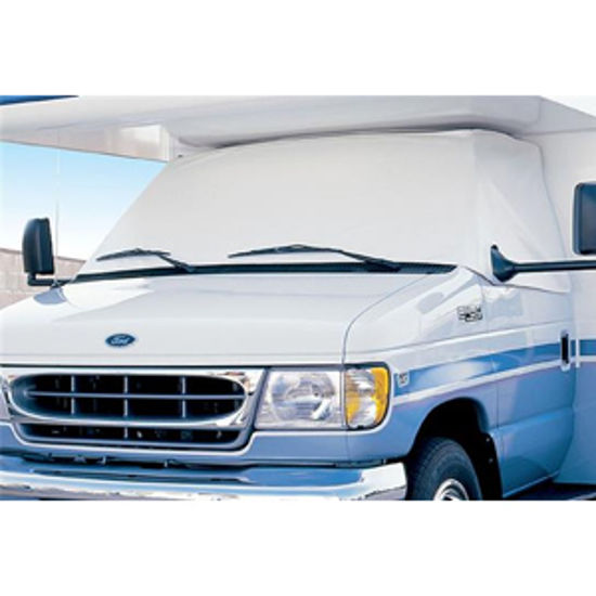 Picture of ADCO  White Vinyl Windshield Cover For Class C Sprinter Motorhomes 2423 01-1636                                              