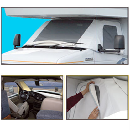 Picture of ADCO  Vinyl Windshield Cover For Class C & Class B Chevy Motorhomes 2509 01-1668                                             