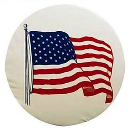 Picture of ADCO  29" Size F Flag Spare Tire Cover 1785 01-1848                                                                          