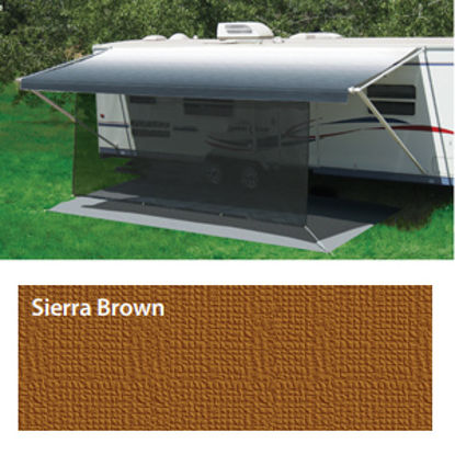 Picture of Carefree SunBlocker (TM) 6' Drop X 10' L Sierra Brown Awning Sun Block Panel 82108202 01-2658                                