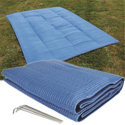 Picture of Camco  6' x 9' Blue Reversible Camping Mat 42881 01-2909                                                                     