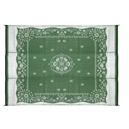 Picture of Camco  9' x 12' Green Oriental Reversible Camping Mat 42850 01-2960                                                          