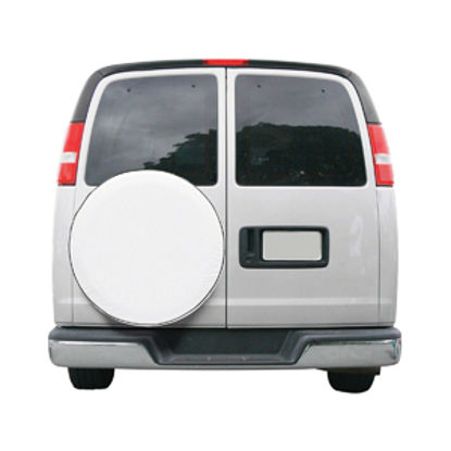 Picture of Classic Accessories  White 26-3/4" to 27-3/4" Diam Spare Tire Cover 75130 01-3821                                            