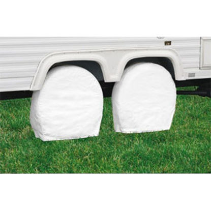 Picture of Classic Accessories  2-Pack White 19" to 22" Diam Single Tire Cover 76220 01-3837                                            