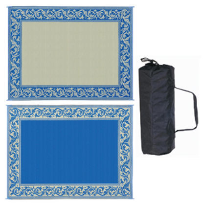 Picture of Ming's Mark  8' x 20' Blue/Beige Reversible Camping Mat RC3 01-4197                                                          