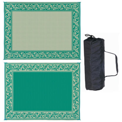 Picture of Ming's Mark  9' x 12' Green/Beige Reversible Camping Mat RA4 01-4207                                                         