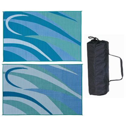 Picture of Ming's Mark  8' x 12' Blue/Green Reversible Camping Mat GA3 01-4992                                                          