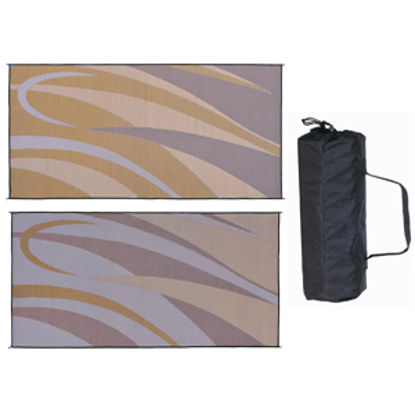 Picture of Ming's Mark  8' x 16' Brown/Gold Reversible Camping Mat GB7 01-4996                                                          