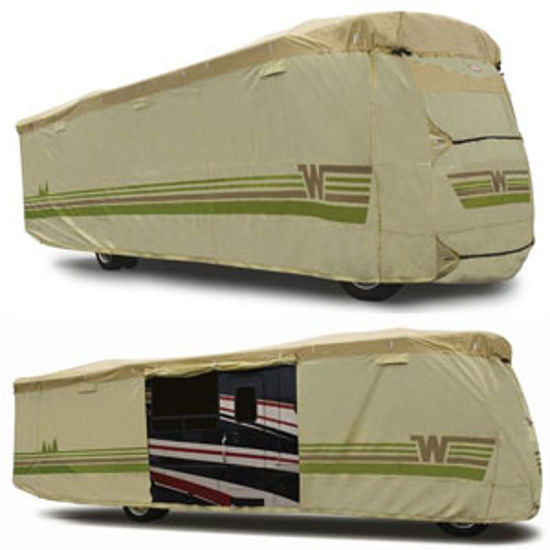 Picture of ADCO Winnebago (TM) Tan Polypropylene Cover For 34' 1"-37' Class A Motorhomes 64826 01-8645                                  