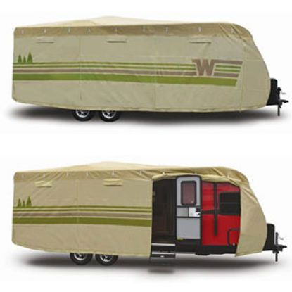 Picture of ADCO Winnebago (TM) Tan Polypropylene Cover For 20' 1"-22' Travel Trailers 64841 01-8651                                     