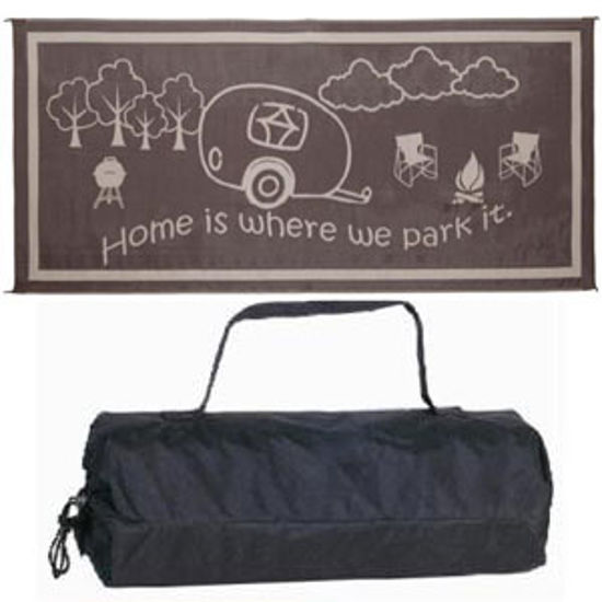Picture of Ming's Mark  8' x 11' Black/White Reversible Camping Mat RH8111 01-8676                                                      