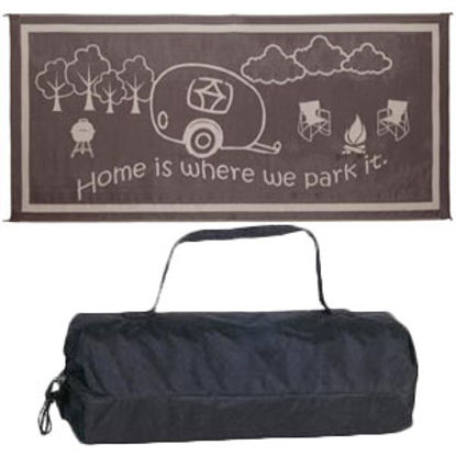 Picture of Ming's Mark  8' x 18' Black/White Reversible Camping Mat RH8181 01-8678                                                      