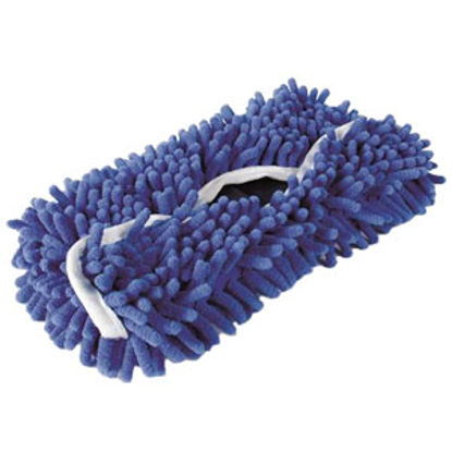 Picture of Camco Pivoting Wash Head Replacement Blue Car Wash Brush Microfiber Pad 41950 02-0172                                        