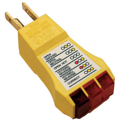 Picture of Prime Products  AC Circuit Tester w/Red & Amber Light Indicator 12-4061 02-0231                                              