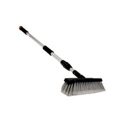 Picture of Camco  White/Gray 11" Car Wash Brush w/Telescoping Handle 43633 02-0435                                                      