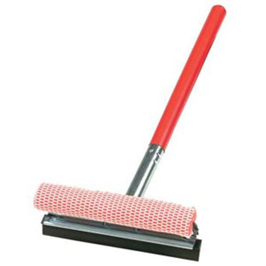 Picture of Carrand  10" Metal Squeegee w/20" Wood Handle 9039R 02-1349                                                                  