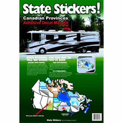 Picture of State Stickers  Permanent State Self Adhesive Vinyl Sticker 800 03-0169                                                      