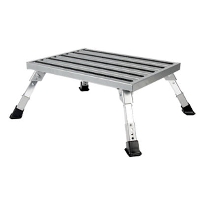 Picture of Camco  7 to 8-1/2"H Adjustable Aluminum Folding Step Stool 43676 03-0223                                                     