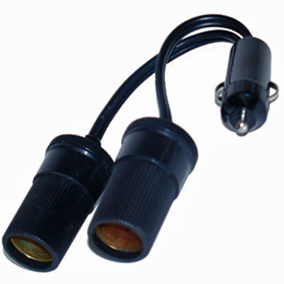 Picture of Prime Products  12 VDC 5A Black Cigarette Lighter Socket w/ Wire 08-0910 03-0245                                             