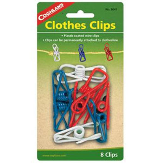 Picture of Coghlan's  8-Pack Plastic Clothespin 8041 03-0303                                                                            