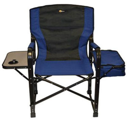 Picture of Faulkner  Blue/Black El Capitan Director's Chair w/ Side Tray & Cooler Bag 49581 03-0318                                     