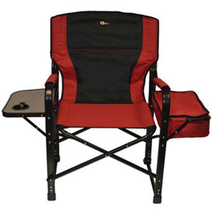 Picture of Faulkner  Burgundy/Black El Capitan Director's Chair w/ Side Tray & Cooler Bag 49582 03-0325                                 