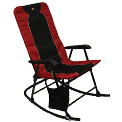 Picture of Faulkner  Burgandy/Black Dakota Folding Rocking Chair 49596 03-0331                                                          
