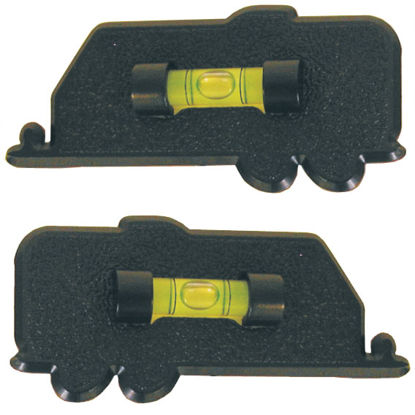 Picture of Prime Products  2-Pack Black Stick-On Bubble Design RV Trailer Shaped Level 28-0112 03-0410                                  