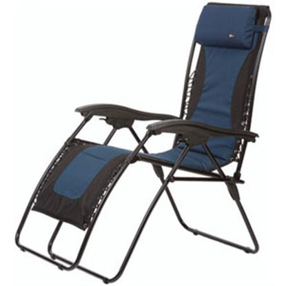 Picture of Faulkner  Padded Blue/Black Recliner 48968 03-0426                                                                           