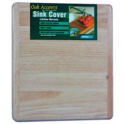 Picture of Camco Oak Accents (TM) 13"x15" Oak Hardwood Sink Cover 43431 03-0448                                                         