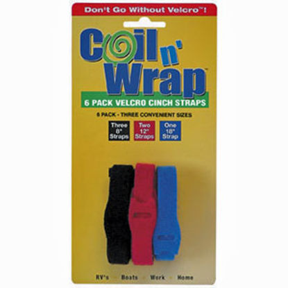 Picture of Coil n' Wrap  One-Wrap Buckle Straps, 6-Pack 006-7 03-0543                                                                   