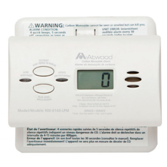 Picture of Dometic  White Battery Carbon Monoxide Detector w/ Display 32703 03-0546