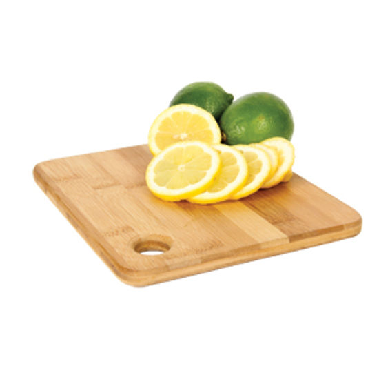 Picture of Camco  Natural 7-7/8"L x 7-1/8"W x 1/2"H Bamboo Cutting Board 43542 03-0554                                                  