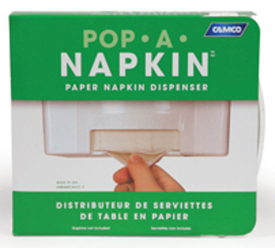 Picture of Camco Pop-A-Napkin Horizontal Plastic Napkin Holder 57041 03-0606                                                            
