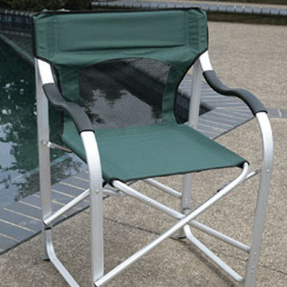 Picture of Faulkner  Green Aluminum Director's Chair 43946 03-0622                                                                      